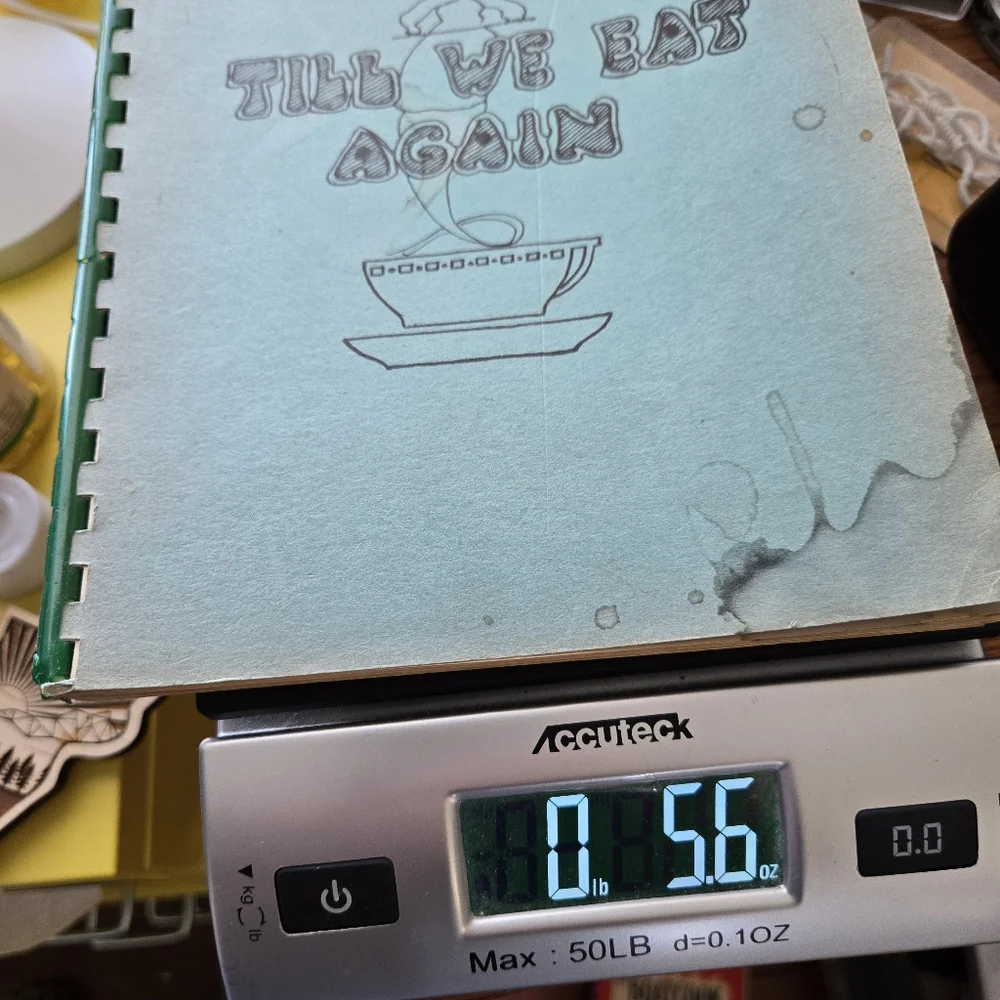 Till We Eat Again Cookbook South Congregational Church Gauze Girls Hartford CT